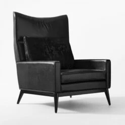 Embassy Black Lounge Chair 314 And Ottoman 310 Set 14 Embassy Black Lounge Chair 314 And Ottoman 310 Set -marin sHOP EmbassyBlackLoungeChair3QSSF21 1