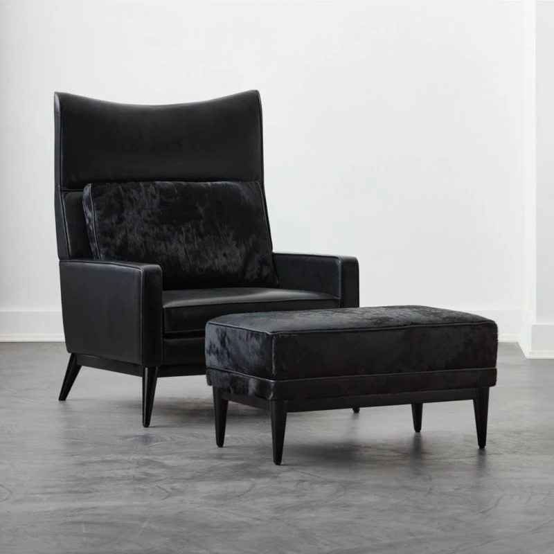 Embassy Black Lounge Chair 314 And Ottoman 310 Set 3 Embassy Black Lounge Chair 314 And Ottoman 310 Set