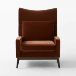 Embassy Bronze Brown Velvet Lounge Chair Model 314 -marin sHOP EmbassyBrzVltLngChairSOSSF23