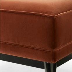 Embassy Bronze Brown Velvet Ottoman Model 310 -marin sHOP EmbassyBrzVltOttomanAVSSF23