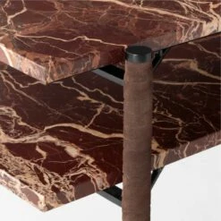 Ember Red Marble Console Table -marin sHOP EmberRdMrblConsoleTableAVSSF22
