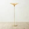 Emile Rattan And Polished Brass Floor Lamp 1 Emile Rattan And Polished Brass Floor Lamp -marin sHOP EmileFloorLampROS22