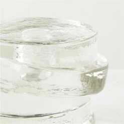 Emitt Cast Glass Taper Candle Holder Small -marin sHOP EmittCtGlsTaperHolderSmAVSHS23