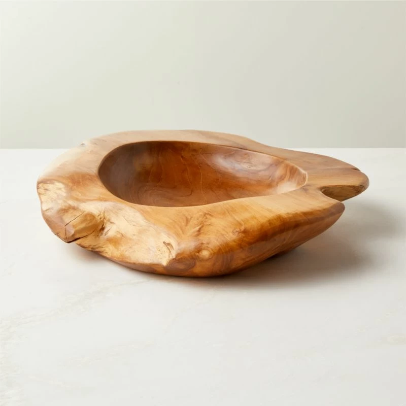 Emmett Natural Teak Decorative Bowl Small 3 Emmett Natural Teak Decorative Bowl Small