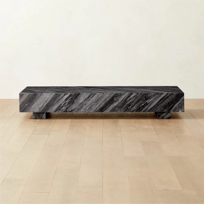 Enyo Rectangular Grey Marble Coffee Table 3 Enyo Rectangular Grey Marble Coffee Table