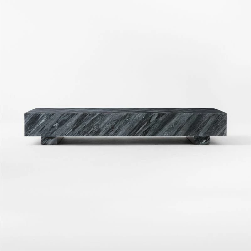 Enyo Rectangular Grey Marble Coffee Table 4 Enyo Rectangular Grey Marble Coffee Table - Image 2