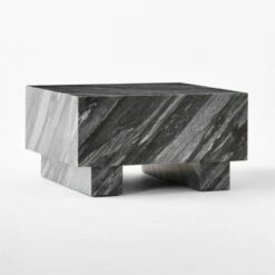 Enyo Square Grey Marble Side Table -marin sHOP EnyoGryMblSideTable3QSSS23