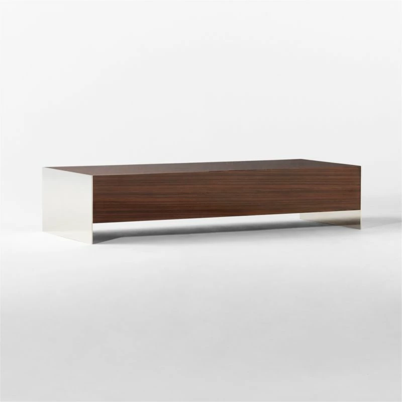 Facile High-Gloss Rectangular Wood Coffee Table 8 Facile High-Gloss Rectangular Wood Coffee Table - Image 6