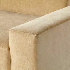 Faible 6-Piece U-Shaped Wheat Performance Velvet Sectional Sofa With Right Arm -marin sHOP FaibleWhtVlvtRA6PcSectAVSSS23