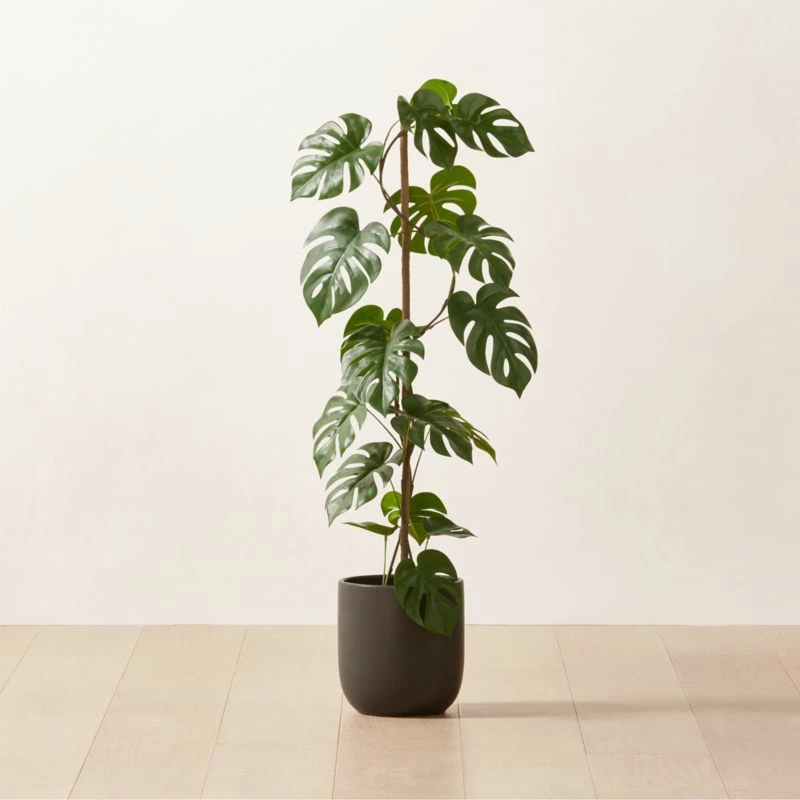 Faux Potted Monstera Deliciosa 40" 3 Faux Potted Monstera Deliciosa 40"