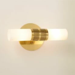 Figaro Polished Brass Wall Sconce -marin sHOP FigaroBrassSconceAV2SHS22