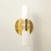 Figaro Polished Brass Wall Sconce -marin sHOP FigaroBrassSconceSHS22