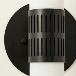 Figaro Matte Black Wall Sconce -marin sHOP FigaroMttBlackSconceAV3SHS22