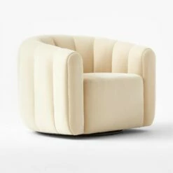 Fitz Channeled Cream Velvet Swivel Chair -marin sHOP FitzCreamVelvetChair3QSSF22 1