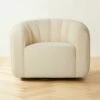 Fitz Channeled Cream Velvet Swivel Chair Set Of 2 -marin sHOP FitzCreamVelvetChairSHF22