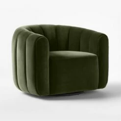 Fitz Channeled Green Velvet Swivel Chair Set Of 2 12 Fitz Channeled Green Velvet Swivel Chair Set Of 2 -marin sHOP FitzGreenVelvetChair3QSSS22