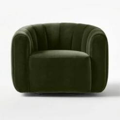 Fitz Channeled Green Velvet Swivel Chair Set Of 2 11 Fitz Channeled Green Velvet Swivel Chair Set Of 2 -marin sHOP FitzGreenVelvetChairSOSSS22