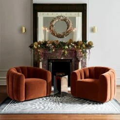 Fitz Channeled Russet Velvet Swivel Chair 11 Fitz Channeled Russet Velvet Swivel Chair -marin sHOP FitzRussetSwivelFCNV20 1x1 1