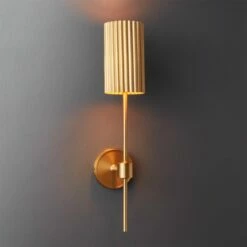 Fluted Gold Wall Sconce -marin sHOP FlutedWallSconceROF17