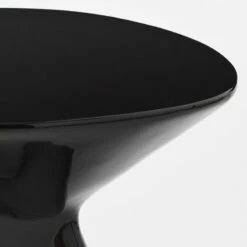 Forcella High-Gloss Black Cement Side Table 17 Forcella High-Gloss Black Cement Side Table -marin sHOP ForcellaBlkHiGlsSdTableAVSSS22
