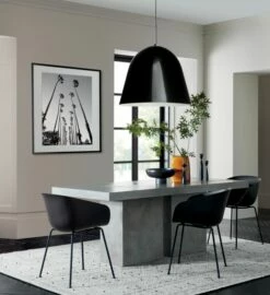 Black Ceramic Pedestal Bowl -marin sHOP FuzeLargeGreyTablePoppyJN20