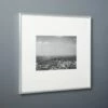 Gallery Brushed Silver Picture Frame With White Mat 11"x14" -marin sHOP Gallery11x14FrmeSlvrWhtMatSHS17