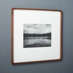 Gallery Walnut Picture Frame With White Mat 11"x14"