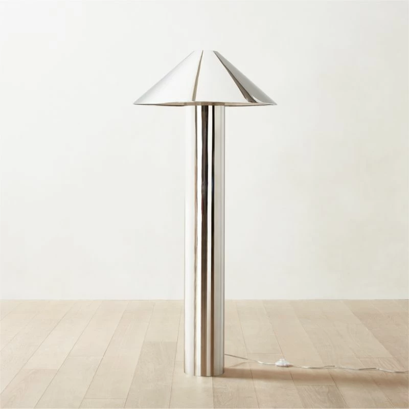 Gigi Polished Stainless Steel Floor Lamp 3 Gigi Polished Stainless Steel Floor Lamp