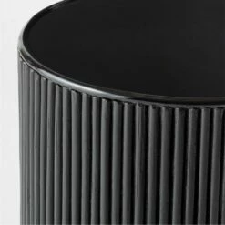 Giro Small Black Rattan Pedestal Table -marin sHOP GiroBlkRttnPdstlTableSmAVSSF22