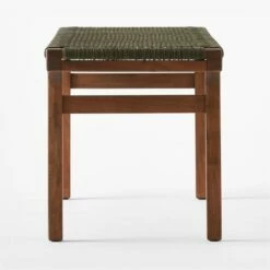 Large Green Leather Bench -marin sHOP GreenLthrWrppdBenchLrgSDSSF22