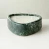Green Marble Candle Bowl 1 Green Marble Candle Bowl -marin sHOP GreenMrblCandleBowlSHS23
