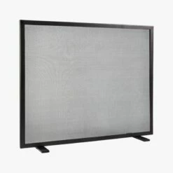 Gunmetal Fireplace Screen 8 Gunmetal Fireplace Screen -marin sHOP GunmetalFireplaceScreen3QF19