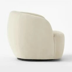 Gwyneth Warm White Velvet Swivel Chair -marin sHOP GwynethCreamVlvtChairSDSSS23