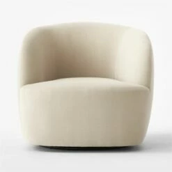 Gwyneth Warm White Velvet Swivel Chair Set Of 2 -marin sHOP GwynethCreamVlvtChairSOSSS23 1