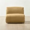 Hada Armless Beige Leather Lounge Chair 1 Hada Armless Beige Leather Lounge Chair -marin sHOP HadaBeigeLeatherChairSHS23