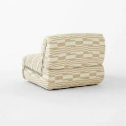 Hada Armless Geometric Patterned Lounge Chair -marin sHOP HadaPatternWovenChair3QBSSS23