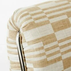 Hada Armless Geometric Patterned Lounge Chair -marin sHOP HadaPatternWovenChairAVSSS23