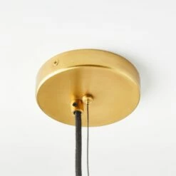 Hammered Brass Shallow Dome Pendant Light -marin sHOP HammeredBrsShllwPendantSSF22