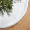 Harlee White Faux Fur Christmas Tree Skirt 48'' 2 Harlee White Faux Fur Christmas Tree Skirt 48'' -marin sHOP HarleeWhiteFxFurTrSkirtHSHF22