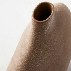 Haute Tan Ceramic Vase Short 10 Haute Tan Ceramic Vase Short -marin sHOP HauteTanShortVaseAVSHS23