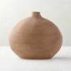 Haute Tan Ceramic Vase Short -marin sHOP HauteTanShortVaseSHS23