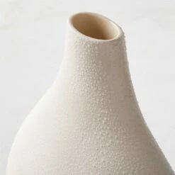 Haute Warm White Ceramic Vase Tall -marin sHOP HauteWhiteTallVaseAVSHS23