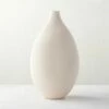 Haute Warm White Ceramic Vase Tall -marin sHOP HauteWhiteTallVaseSHS23