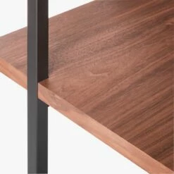 Helix Walnut Wood Wall Mount Desk With Shelves 70'' 17 Helix Walnut Wood Wall Mount Desk With Shelves 70'' -marin sHOP HelixDeskWalnutAVS20