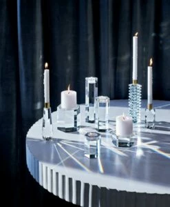 Cosette Crystal Taper Candle Holder Small 10 Cosette Crystal Taper Candle Holder Small -marin sHOP HexCrystalTeaLightCandleGG19