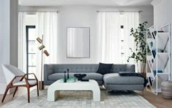 Trio Brass Finish Floor Lamp -marin sHOP HoldenCollectionCliqueBlackJN20