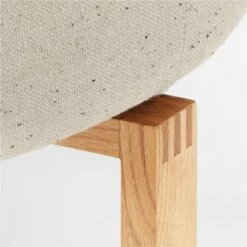 Humboldt Wool Upholstered Ottoman -marin sHOP HumboldtOatFleckOttomanAVSSS22