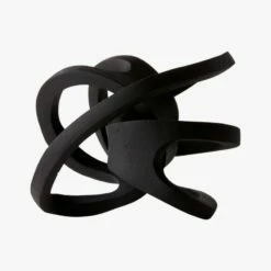 Infinity Black Knot Sculpture 25 Infinity Black Knot Sculpture -marin sHOP InfinityKnotBlackAV2F17