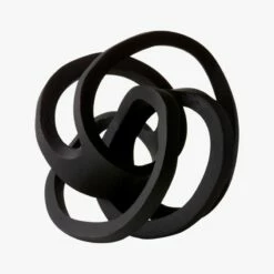 Infinity Black Knot Sculpture 24 Infinity Black Knot Sculpture -marin sHOP InfinityKnotBlackAVF17