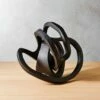 Infinity Black Knot Sculpture -marin sHOP InfinityKnotBlackSHF17
